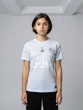 Maillot de l'Algérie blanc avec un ruban de la Palestine