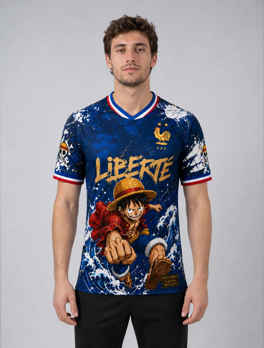 MAILLOT DE LA FRANCE "LUFFY" - ONE PIECE