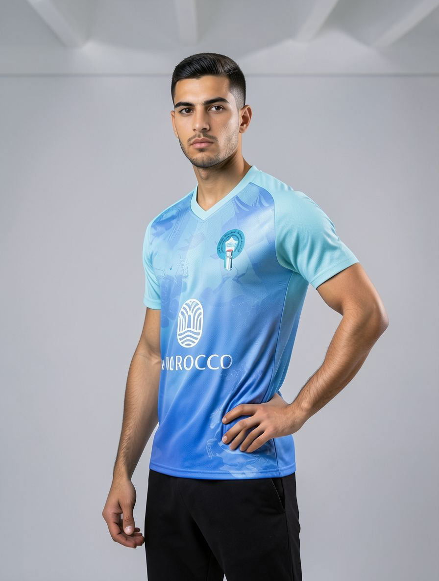 Maillot bleu du Maroc